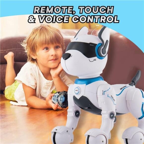 Top Race Programmable Robotic Dog Toy - Remote Control Pet with Touch Function - Picture 6 of 7